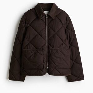 Brown quilted jacket new with tags